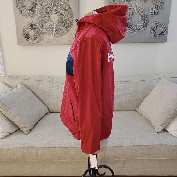 Tommy Hilfiger Sport Hooded Fleece Windbreaker Jacket size Medium - Picture 6 of 11